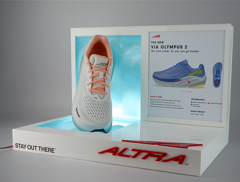 Elevating Retail Experiences with Altra Running's Custom Display