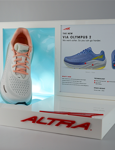 Elevating Retail Experiences with Altra Running's Custom Display