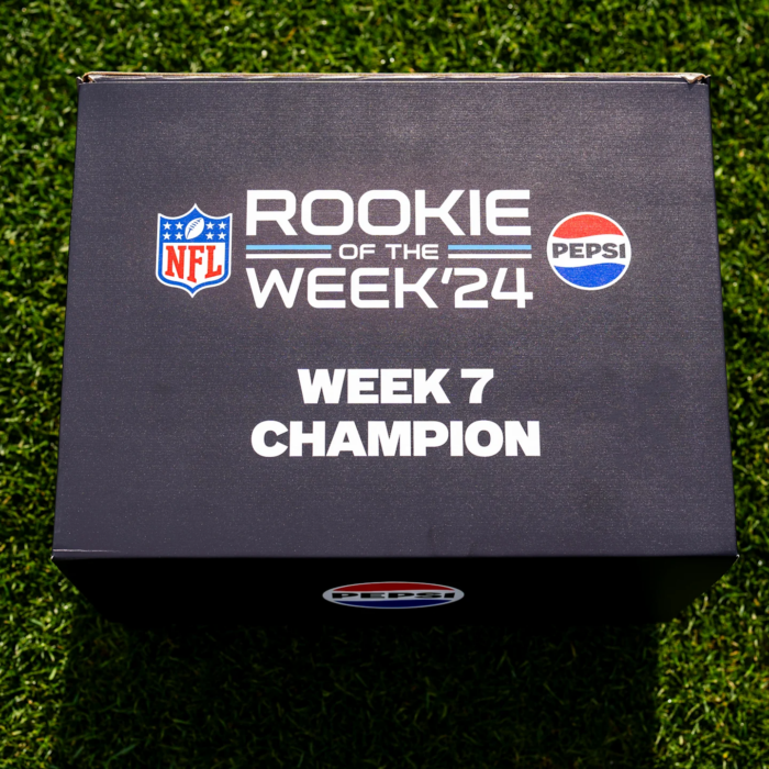 Pepsi NFL Rookie of the Week Box Crafted by Stephen Gould